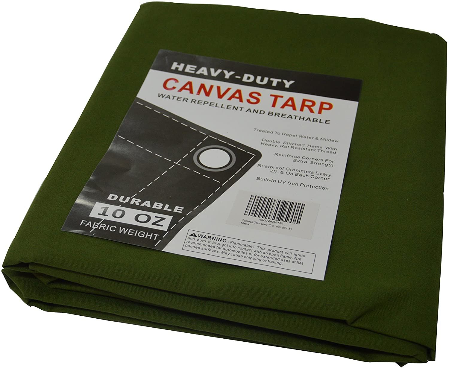 Canvas Tarp 6'x8'