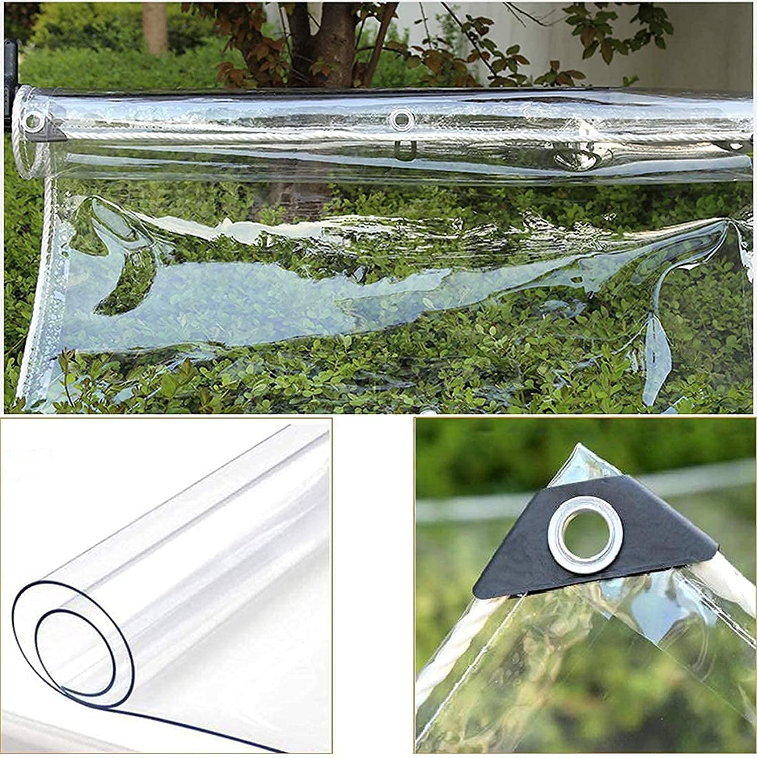 Clear PVC Tarp Waterproof Cloth