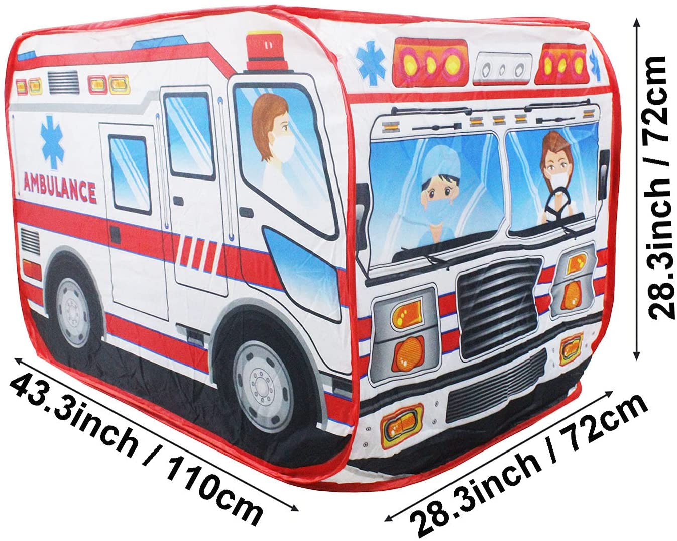 Ambulance Car Pop Up Kids Tent